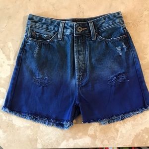 John John Lab denim dipped Dyed shorts
